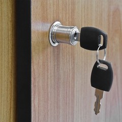 2X 3/4″ Dia. 7/8″ Cylinder Length Drawer Cabinet Push Plunger Lock Keyed Alike