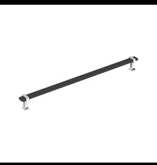 Amerock Overton 18″ 457mm Center-to-Center Brushed Matte Black/Polished Chrome