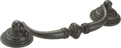 Hardware BP30214909 4 1/4-Inch (108 Mm) Center-To-Center Matte Black Iron Tradit