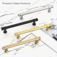 KNOKLOCK 10 Pack Champagne Bronze Cabinet Pulls 5 Inch(128mm) Kitchen Cabinet Ha