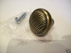 Antique Weathered Brass Cabinet Cyprus Knob Pull BP5263-R2 Gardian NIP
