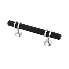 Alzassbg 10 Pack Matt Black and Silver Cabinet Pulls, 3 Inch(76… FAST USA SHIP