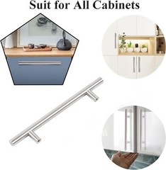 12 PACK 5 inch T-Shaped Cabinet Handle Bar Cabinet Pulls Brushed Nickel Cupboard