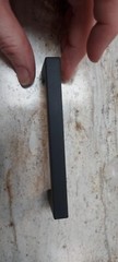 SQUARE BAR PULL 3 3/4 INCH (C-C) FLAT BLACK
