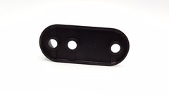 Pack of 6 ~ Screw-On Metal Oval Closet Rod End Support Mounting Bracket