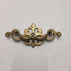 Vintage Drawer Handle Pull Retro Brass Color