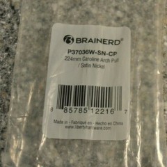 Brainerd P37036W-SN-CP Caroline Collection Satin Nickel Arch Cabinet Pull