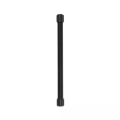 Signature Hardware 954064-12 Lazzara 12 Inch Center to Center Black Leather