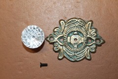 1-CRYSTAL DELIGHT Ornate Drawer Pull,Vanity Hardware,French Country Decor,HW-35