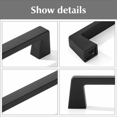 Khtumeware 20 Pack 6-1/4 Inch Hole Center Kitchen Cabinet Handles Matte Black