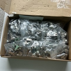 FURNIWARE Furniware 56 Pieces Soft Closing Cabinet Hinges, 1-1/2′ 105 Degree