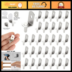 100 Pcs 5mm Shelf Support Pegs, Adjustable Shelf Pins with Rubber Sleeve, L-Shap