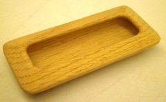 [15] Oak Unfinished Cabinet FURNITURE Handle RECESSED Pulls Knob RL