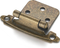 10 Pack 5 Pair Antique Brass Self Closing Cabinet Hinges for Kitchen Cabinet …