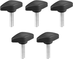 Clamping Handle Screw Knobs Handle M6 X 30Mm Threaded T-Shape 5Pcs