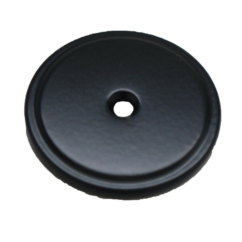 QTY 25 STONE HARBOR Matte Black Knob 1-3/4″ Round Cabinet Backplate 30119-19