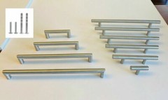Modern Brushed Nickel Stainless Steel Kitchen Cabinet Bar Pulls Handles Hardware