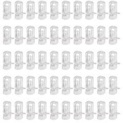 HARSKIYER 50pcs 8mm Clear Plastic Locking Pegs, SelfLocking Shelf Support Pin…