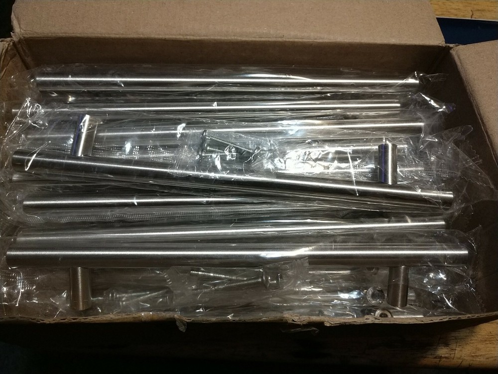 20Pk 6 3/8″ Cabinet Pulls Brushed Nickel Stainless Steel Cupboard Drawer Handle