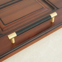 Black Leather Drawer Pulls Handles Brown Leather Cabinet Door Handles