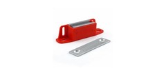 Universal Latch Magnet, 4-1/4 in L, 15/16 in W, 1-1/8 in H, Ceramic Red
