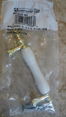Amerock 3″ Polished Brass White Porcelain Center Door Cabinet Pull Drawer Handle