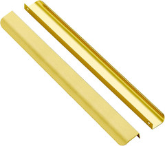 25 Pack Finger Pulls for Cabinets – 356Mm/14In Hole Center Tab Handle, Gold Edge