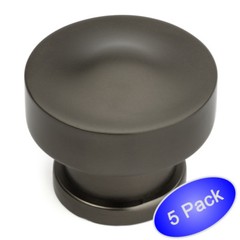 *5 Pack* Cosmas Cabinet Hardware Graphite Round Cabinet Knobs #704GPH