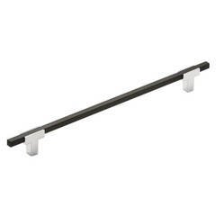 Amerock BP778256 – 10″ 256mm Centers PullPolished Chrome Brushed Matte Black