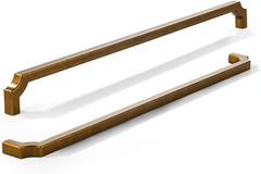 1-Pack 18 Inch Square Antique Brass Appliance Cabinet Pulls, Solid Zinc Alloy He
