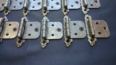 Lot of 40 VTG Cabinet Door Hinges 3” 182 889 Self Closing Semi Concealed