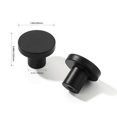 10 Pack Cabinet Knobs Black Kitchen Cabinet Knobs Round Dresser Drawer Knobs