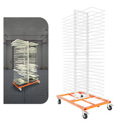 White+Orange Steel Powder Coated Drying Rack For cabinets/Doors/Shelves