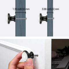 6Pcs Black White Ceramics Cabinet Kitchen Hardware | round Drawer Dresser