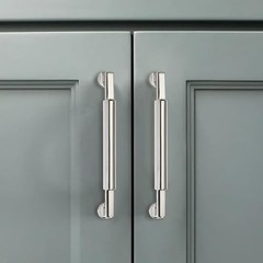 Pack 3-3/4 Inch Hole Center Cabinet 3-3/4″(96mm) Hole Center 10 Polished Nickel