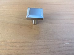 17 New Brushed Nickel Door/Drawer Square Knob Cabinet Furn. Hardware 4122-1BPN-P