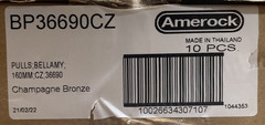 (LOT x10) Amerock BP36690CZ Bellamy 6-5/16″ Center Pull – Champagne Bronze