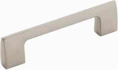 Lot of 3 Amerock BP55365G10 Riva 3-3/4 in (96 mm) Satin Nickel Drawer Pull