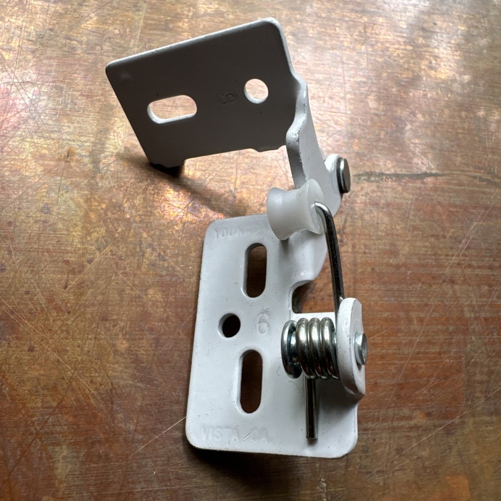 Youngdale #6 White Finish Pin Knife Hinges Overlay Hinge