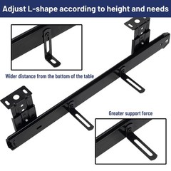 14″ Keyboard Slide Heavy Duty Ball Bearing Slides Computer Tray under Desk Rails