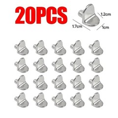 20pcs 5mm L-Shaped Shelf Support Pins Metal Cabinet Stud Brackets Set Durable