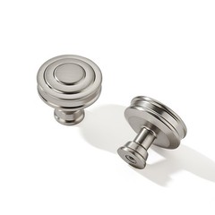 10 PCS 11/4 Inch 32mm Brushed Satin Nickel Round Cabinet Knobs Heavy Duty