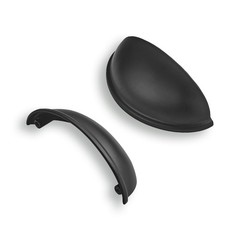 10 Pack 3″ Drawer Pulls Matte Black Cabinet Cup Pulls Kitchen Hardware Cabine…