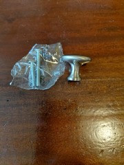Set of 6 brushed chrome 1 1/8″ mushroom cabinet knobs