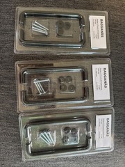 IKEA Bagganas 5-5/8″ Cabinet Handle Pulls 2-Pack Black Stainless Steel 3 Sets