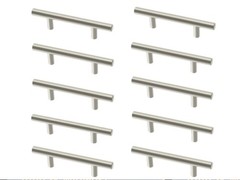 3″ Drawer Pulls x10 Stainless Steel Solid Cylindrical LOT OF 10 by Origin 21 NEW
