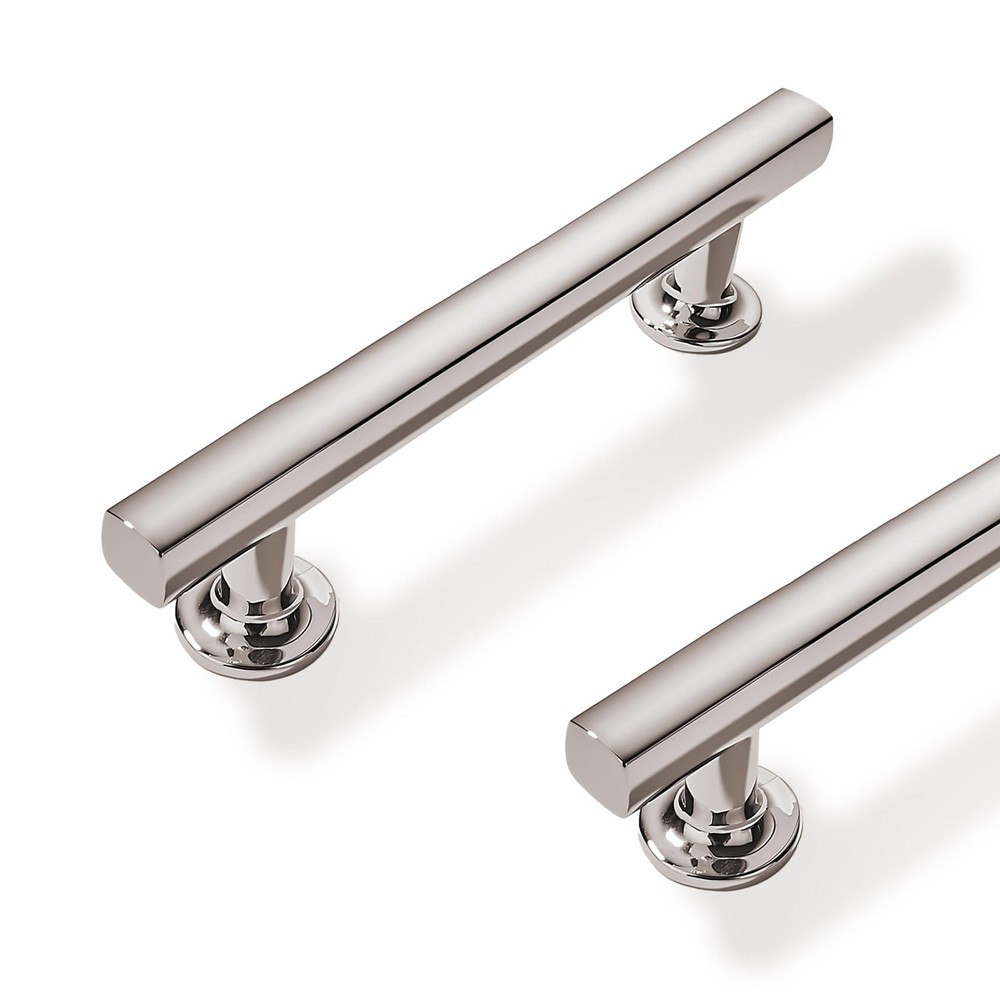 ZAUYX 2 Pack 3 inch(76mm) Hole 3 inch (76mm) Center, Polished Nickel