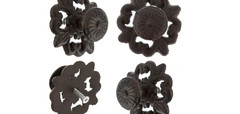 Vintage Old World Moroccan Drawer Cabinet Door Knob Pull BRWN Cast Iron Metal 3″