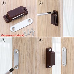 10-1000Pcs Magnetic Cabinet Door Latch Closures Kitchen Cabinet Cupboard Catch