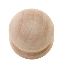 STG Mushroom Wood Knob Cabinet Handles w/ Screw